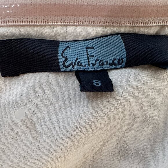 EVA FRANCO CREAM AND GOLD TWEED DRESS SIZE 8 NWOT - Picture 3 of 6